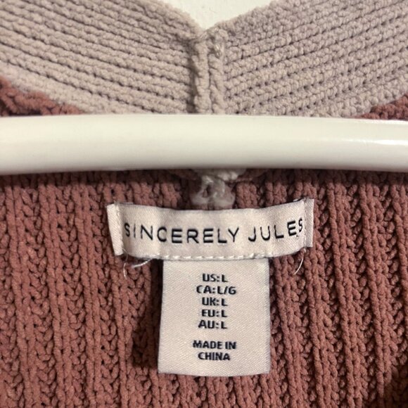 Sincerely Jules colorblock ribbed cardigan - Picture 3 of 3